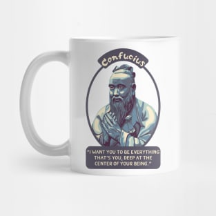 Confucius Portrait and Quote Mug